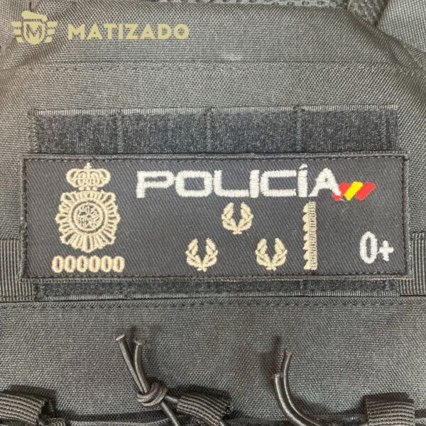 Tira de pecho Policía Nacional