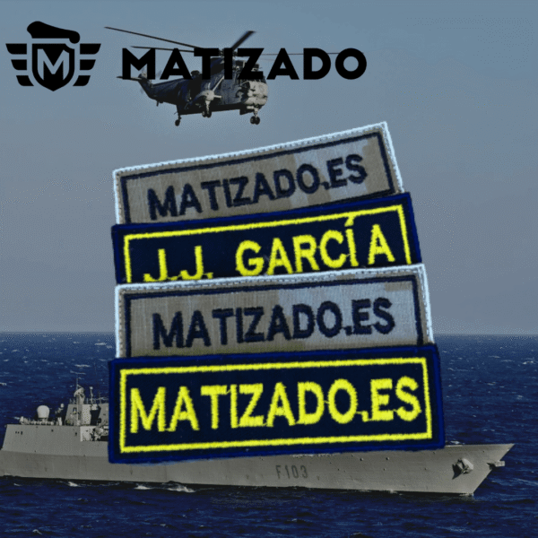 Tira identificativa Armada española para cortavientos