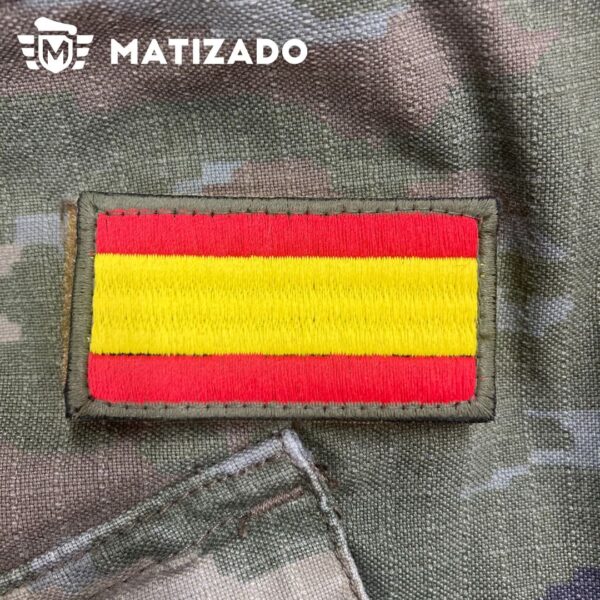 Bandera de España para hombro acabada en velcro
