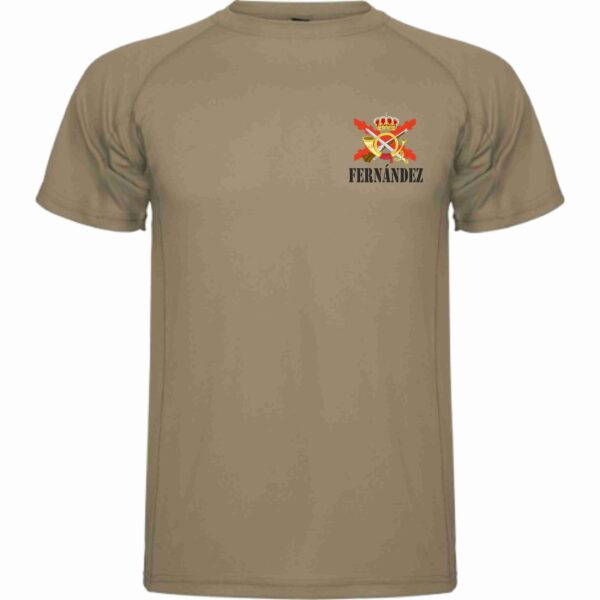 CAMISETA CON ARMA ASPA DE BORGOÑA Y NOMBRE EJERCITO ESPAÑOL