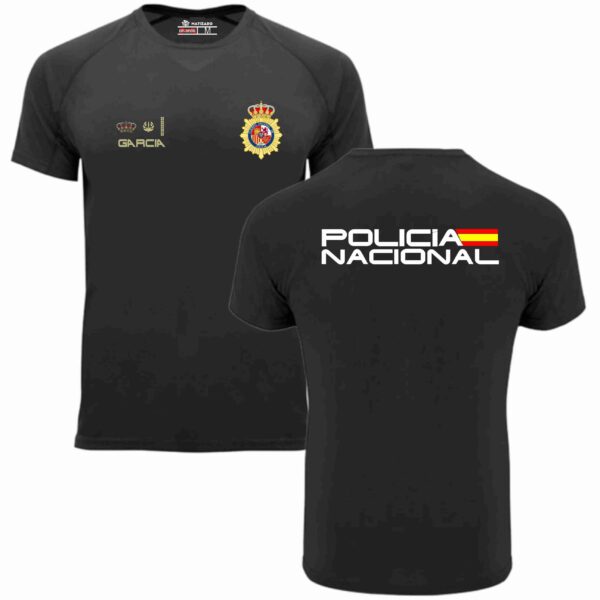 Camiseta POLICIA NACIONAL con divisa y nombre