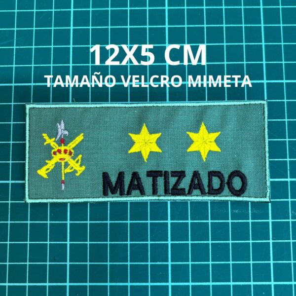 Galleta sarga Legión Española acabada en velcro 12X5 Cm (corta)